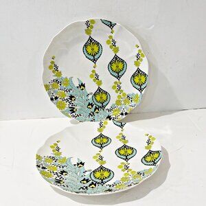 We Love Vera 2 Dinner Plates Mod Pop Art 11" Vintage Vera Neumann Lady Bug Rare